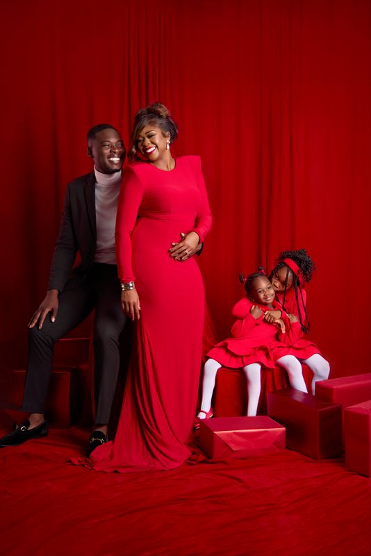 Noemie V. Gaines and her family